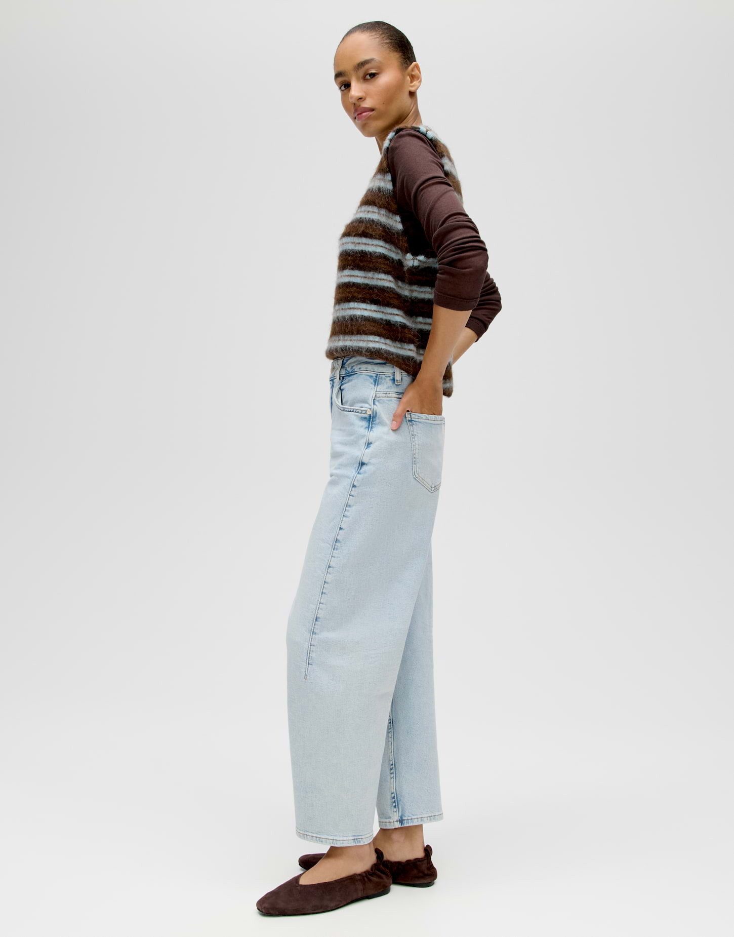 OPUS Relax-fit-Jeans Lolah joy aus Denim mit authentischer Waschung Abnäher in der Front unterstreichen die feminine Linie – Bild 5 von 5