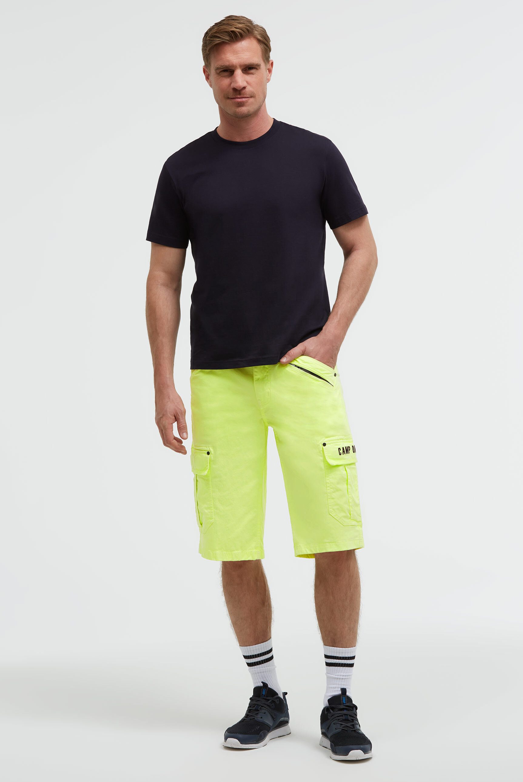 CAMP DAVID Shorts mit Vintage-Waschung