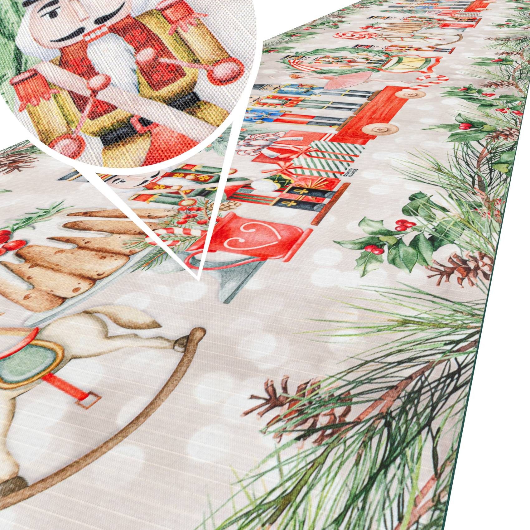 ANRO Küchenläufer Hochwertig GreenLine Flurläufer Teppichläufer Textil, Eckig, Höhe: 3 mm, Textil