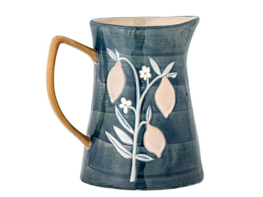 Bloomingville Karaffe Bloomingville Krug FERIHA Blau 3,1 Liter