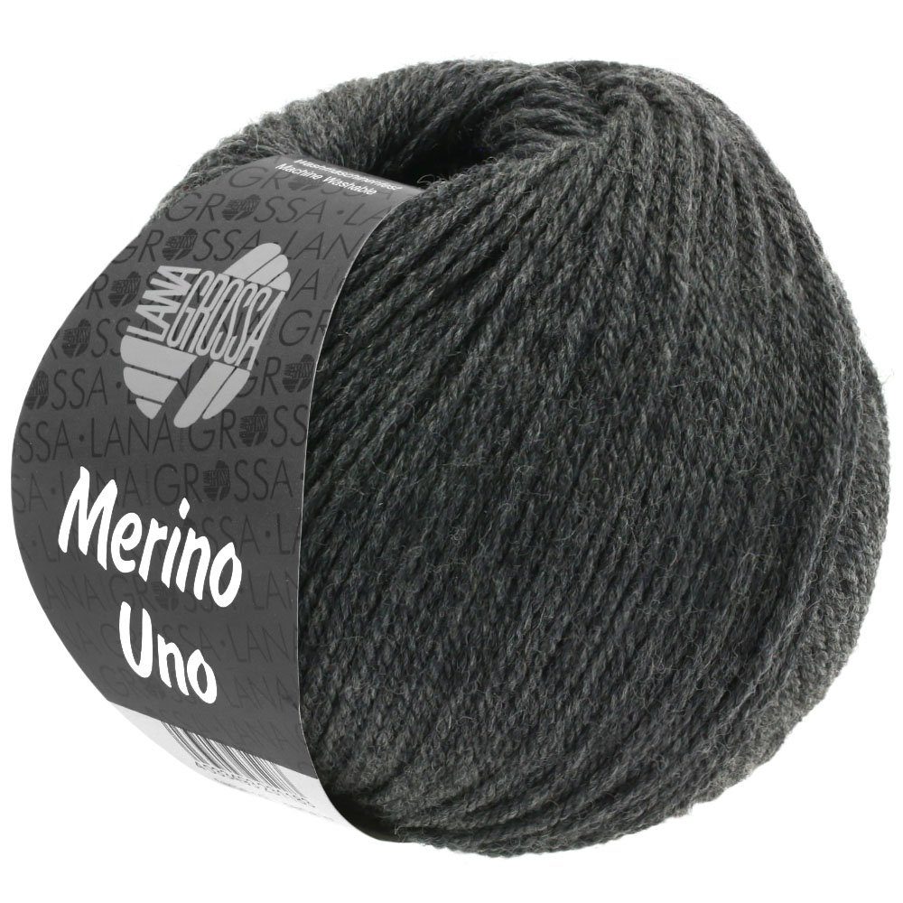 LANA GROSSA MERINO UNO Häkelwolle, 125 m (Extrafeine Merinowolle mit Superwash-Ausrüstung), 50 g