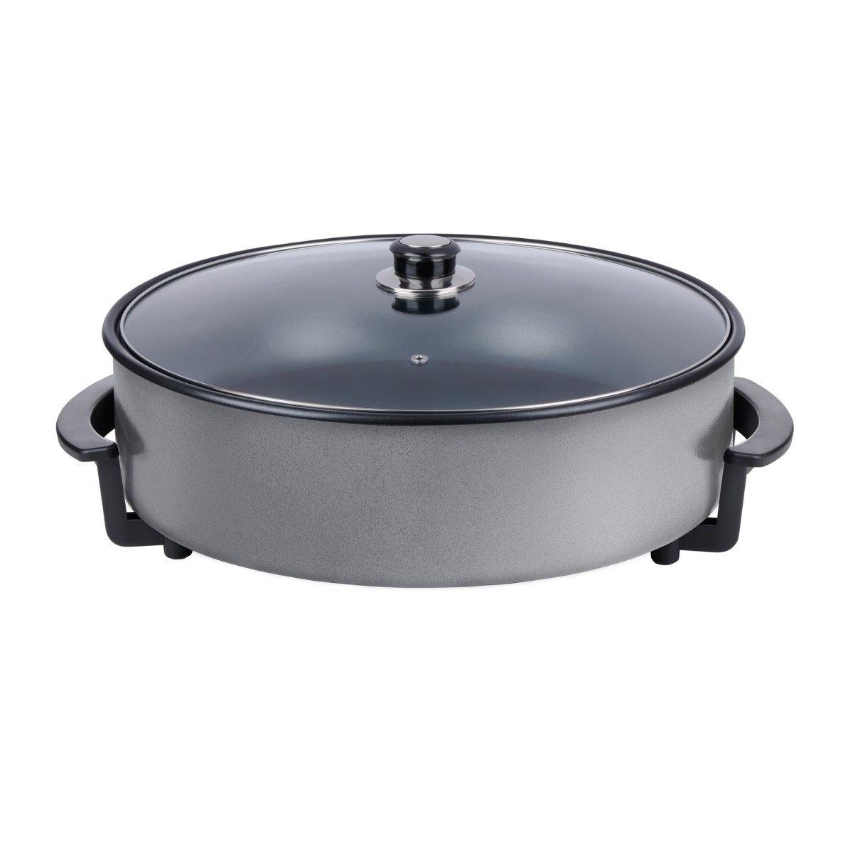 Alpina Elektrische Multipfanne alpina Elektropfanne mit Deckel Ø42 cm