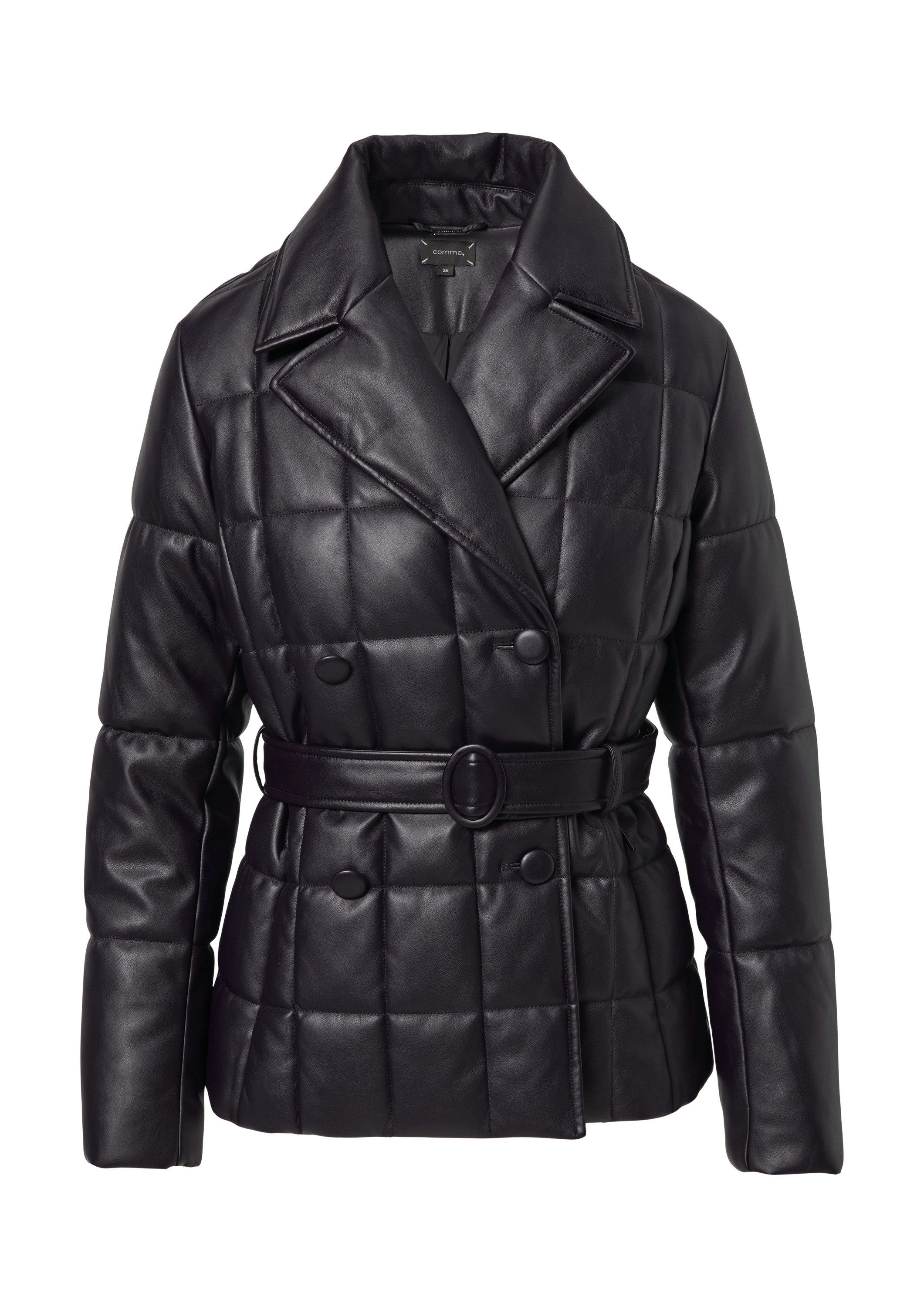 comma Winterjacke Outdoor-Jacke Steppjacke aus Lederimitat günstig online kaufen