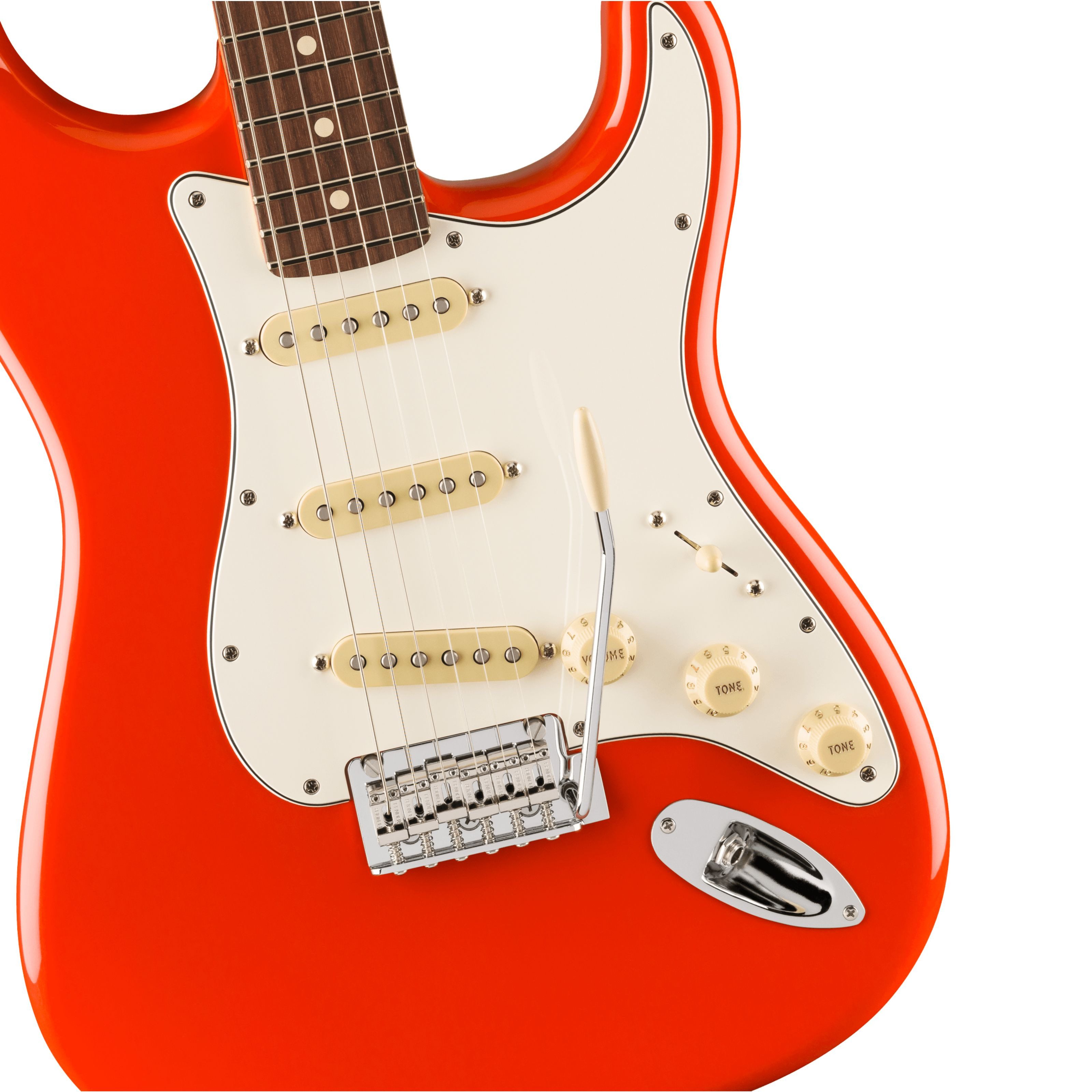 Fender E-Gitarre, E-Gitarren, ST-Modelle, Player II Stratocaster RW Coral Red - E-Gitarre
