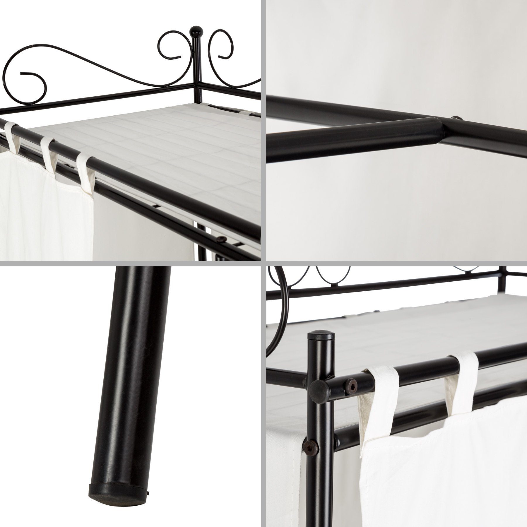 tectake Garderobe Metall-Garderobenschrank, 112 x 207 x 57 cm