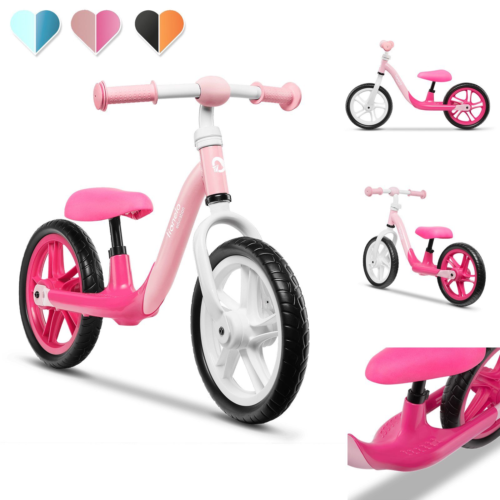 lionelo Laufrad ALEX 12 Zoll, Sicher für Kinder, Große Einstellmöglichkeite günstig online kaufen