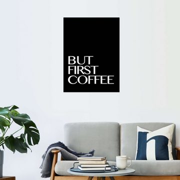 Posterlounge Wandfolie Finlay and Noa, But First Coffee - Erstmal einen Kaffee III, Wohnzimmer Skandinavisch Illustration