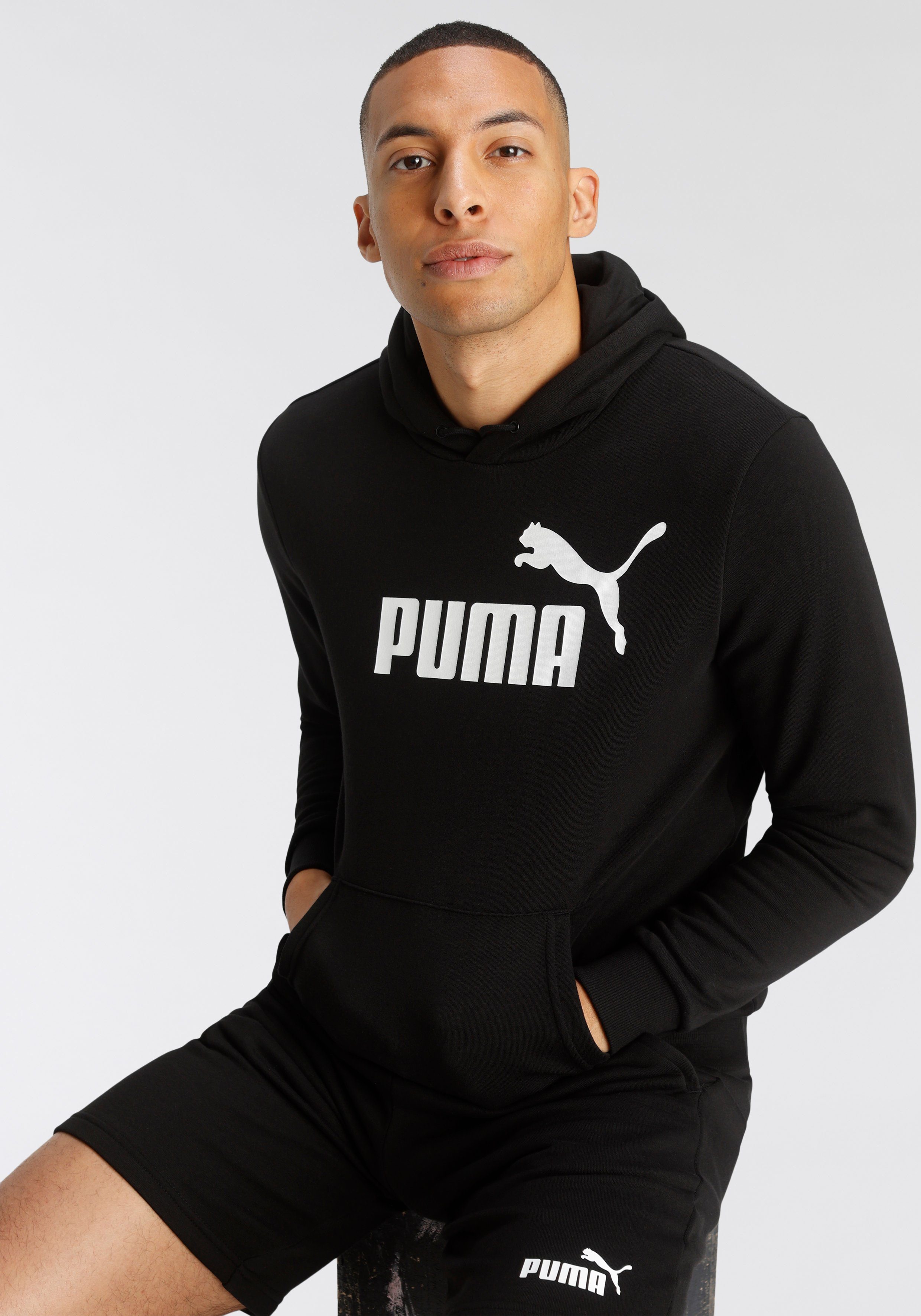 HOODIE BIG Puma PUMA ESS Kapuzensweatshirt TR Black LOGO