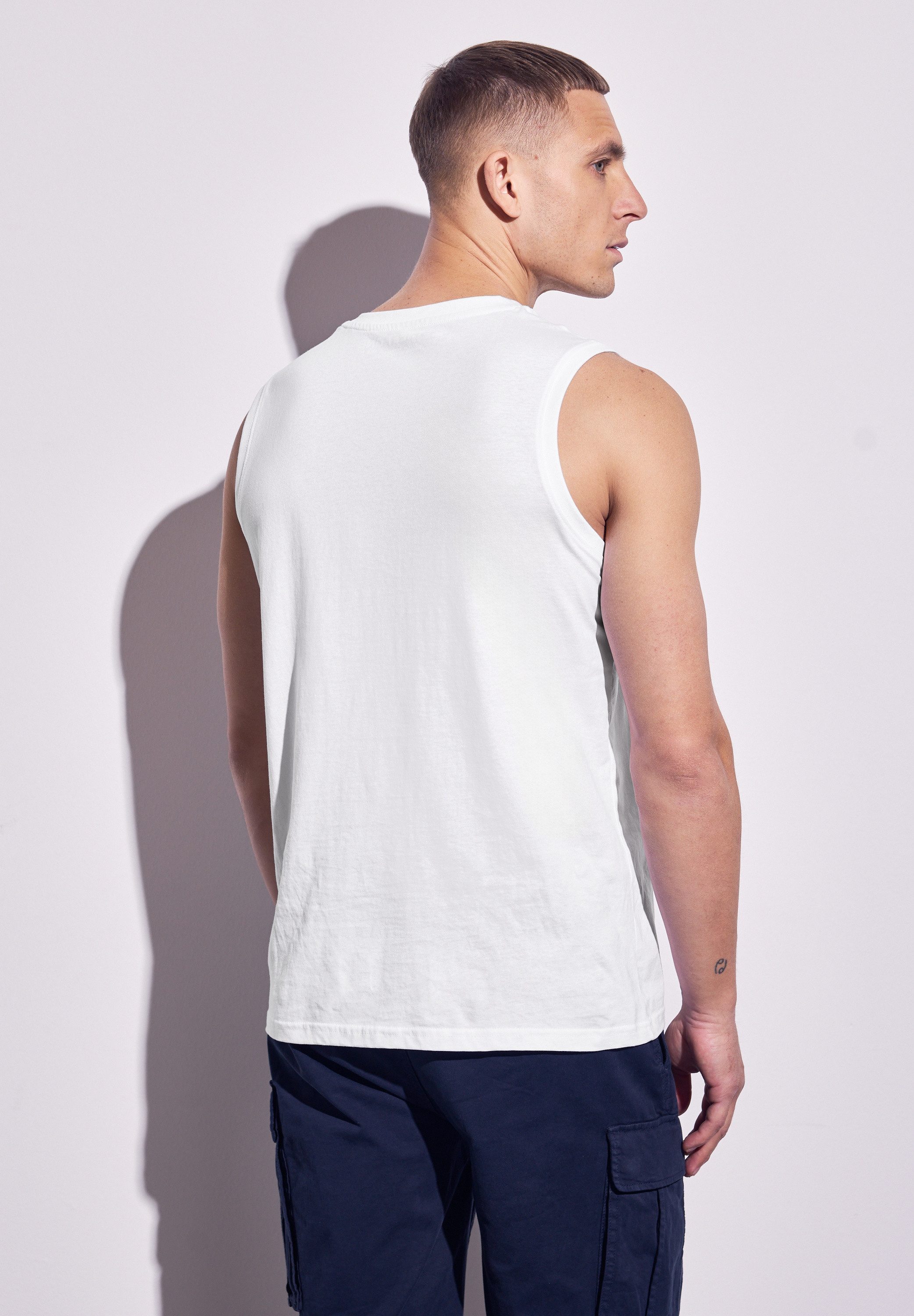 STREET ONE MEN Tanktop, mit Rundhalsausschnitt günstig online kaufen