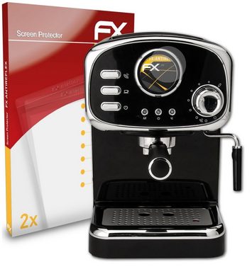 atFoliX Schutzfolie für Gastroback Design Espressomaschine Basic, (2 Folien), Entspiegelnd und stoßdämpfend
