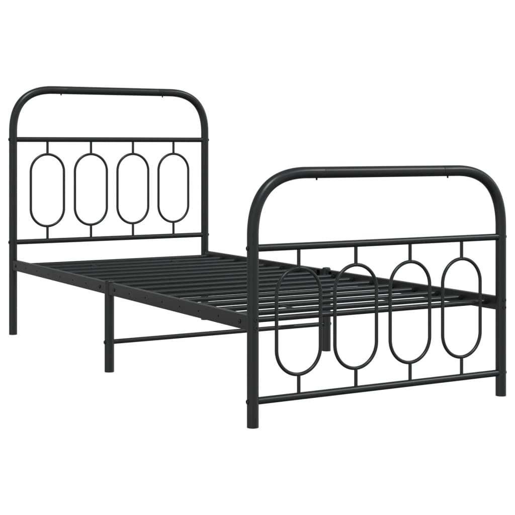 vidaXL Bett Bettgestell mit Kopf- und günstig online kaufen