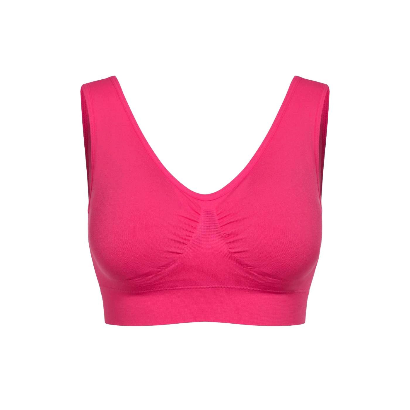 cfab (creamy fabrics) Bügelloser BH Comfy Bra-Neon Pink-S (1-tlg)