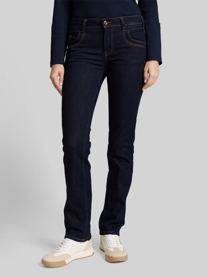 TOM TAILOR Straight-Jeans Jeanshosen TTALEXA STRAIGHT Jeans
