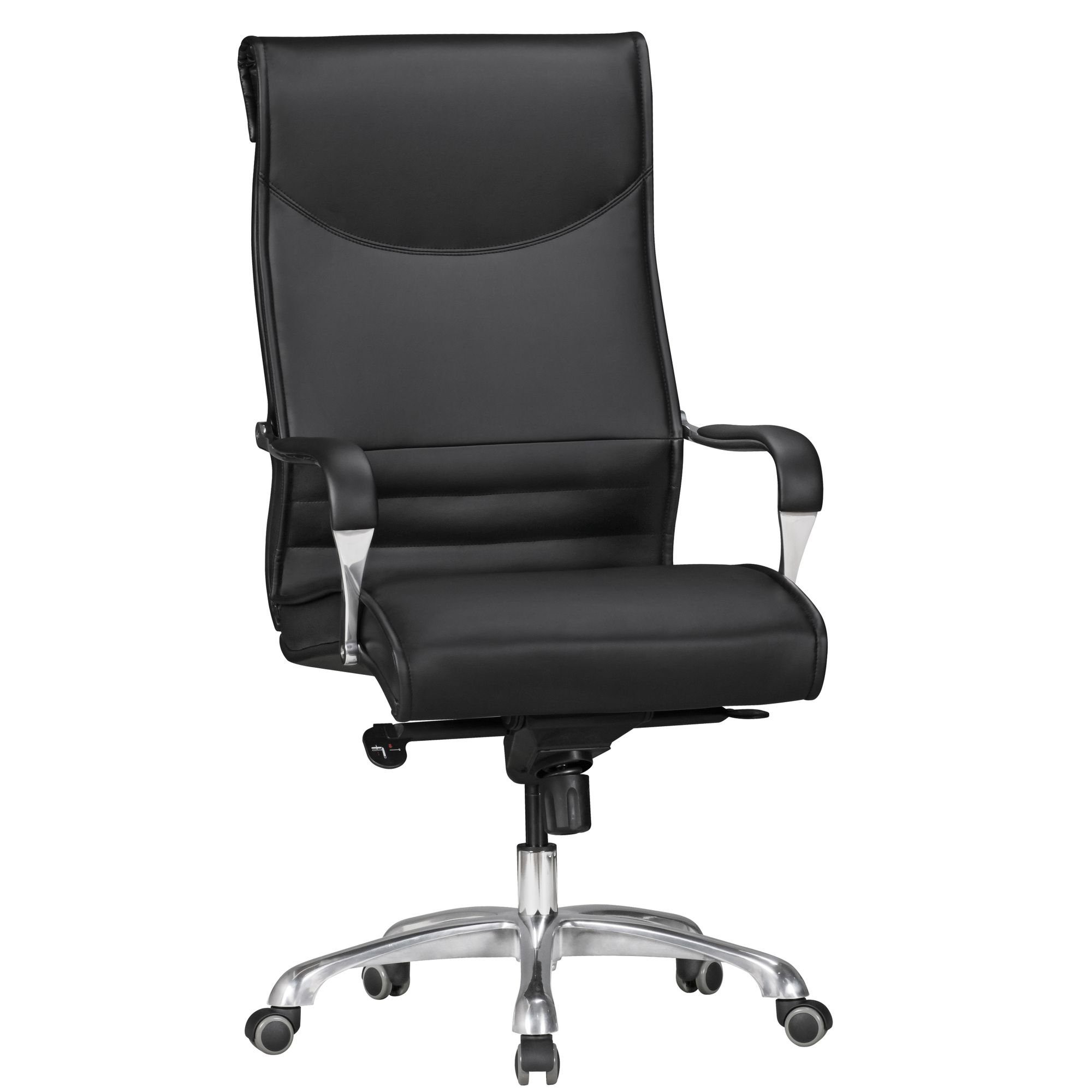 KADIMA DESIGN Chefsessel Chefsessel - Komfortabler Arbeitssessel für ergonomisches Sitzen Schwarz | Schwarz