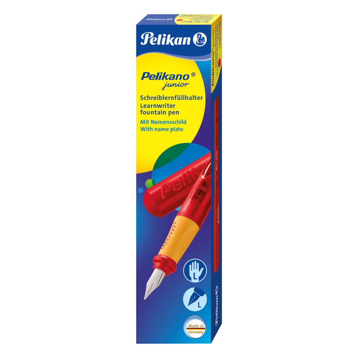 HAMELIN PAPERBRANDS Füller Pelikan Füller Pelikano Junior LH rot Faltschachtel