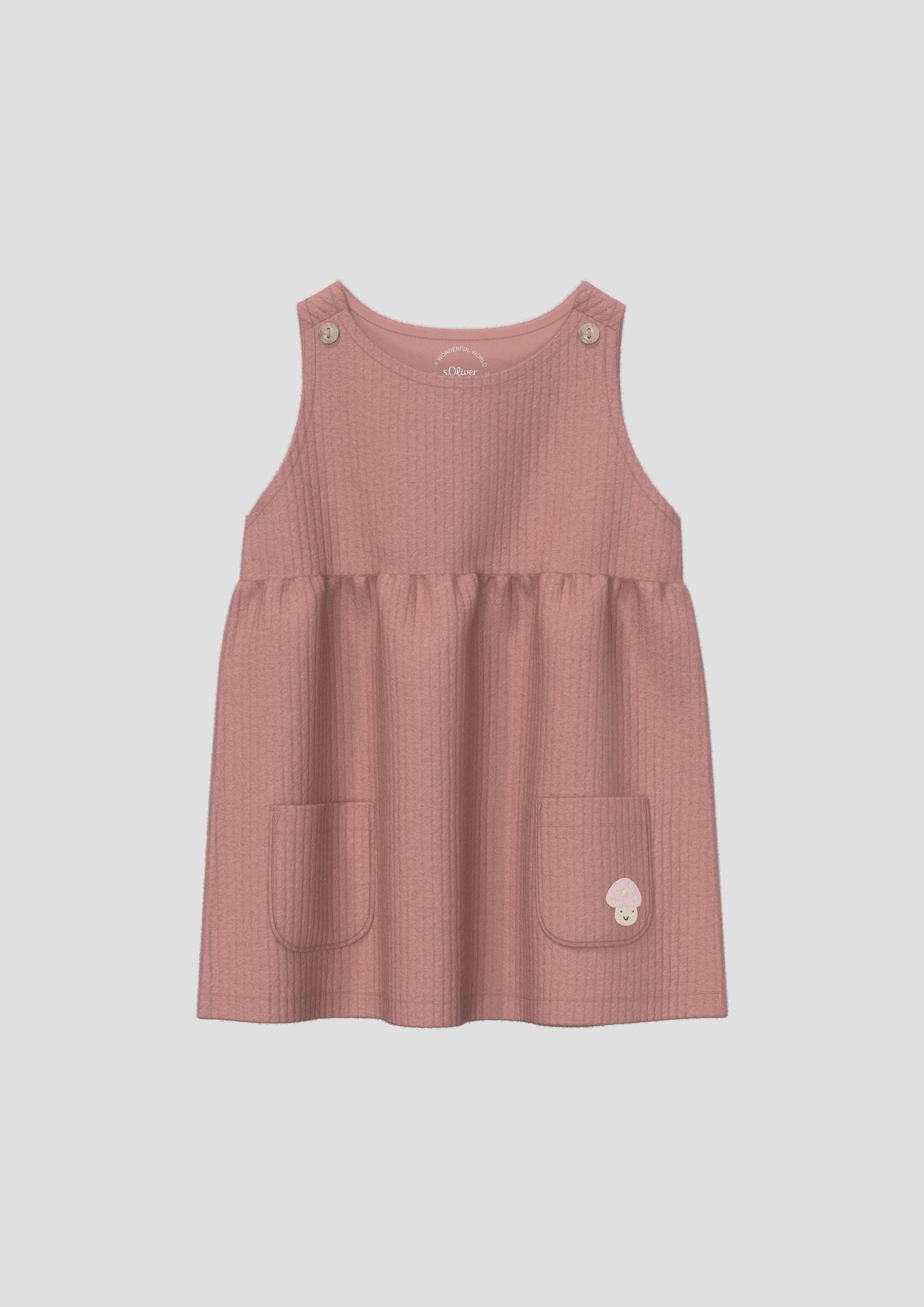 s.Oliver Minikleid Kleid Weiches Cordkleid mit integriertem Body