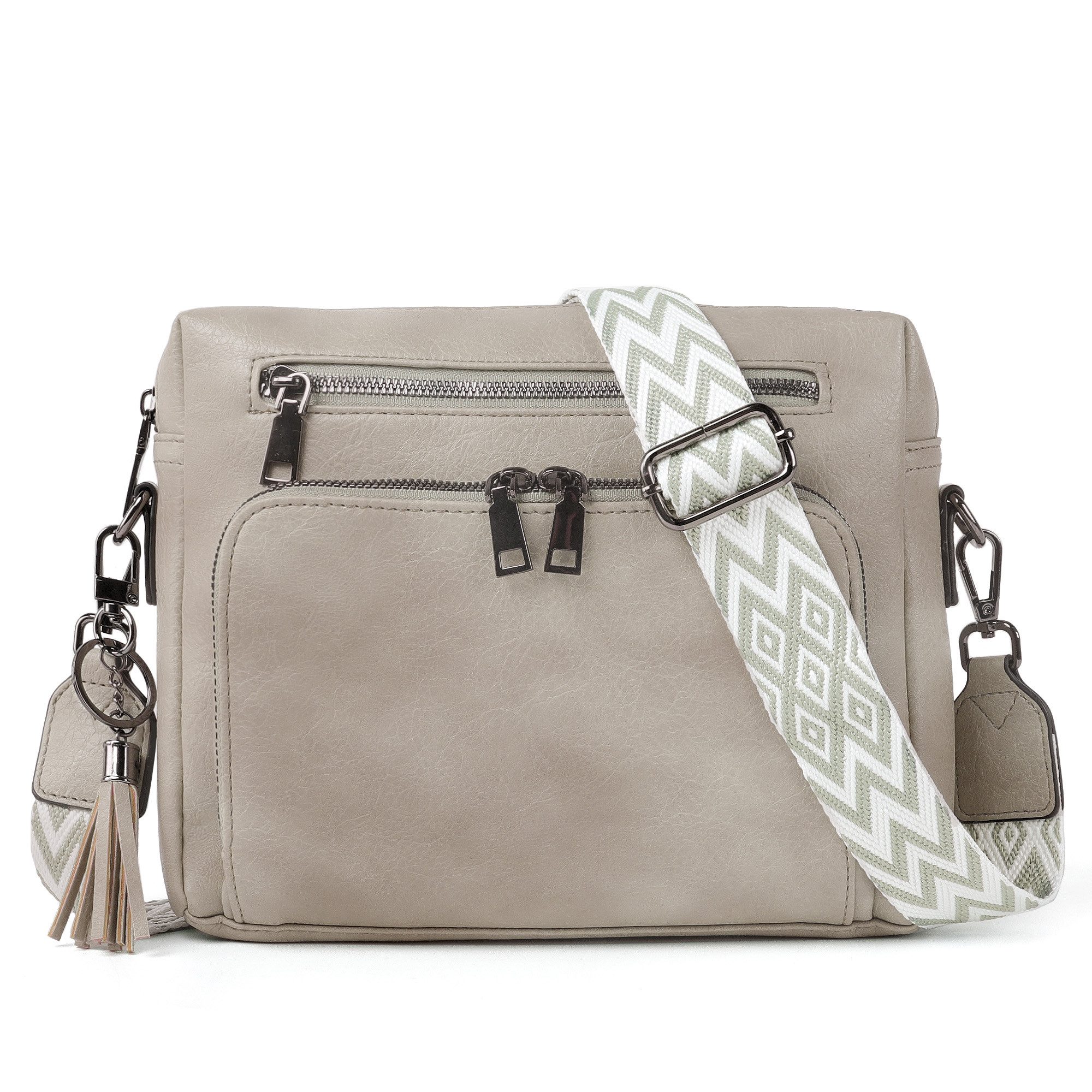 TAN.TOMI Schultertasche Damen Umhängetasche mit Verstellbar Abnehmbar Breiter Gurt, Leicht Damen Crossbody Bag Für Tägliches Arbeiten Verabredungen