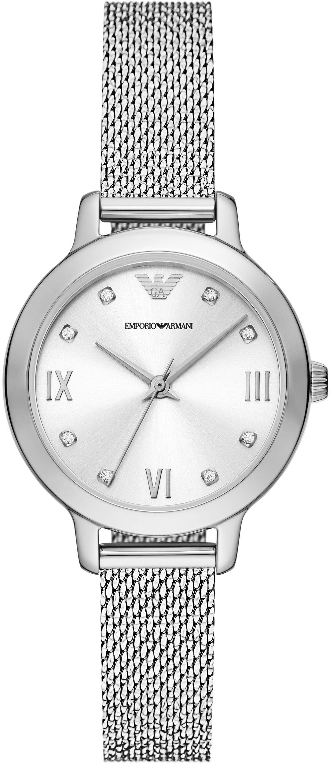 Emporio Armani Quarzuhr, Armbanduhr, Damenuhr, analog