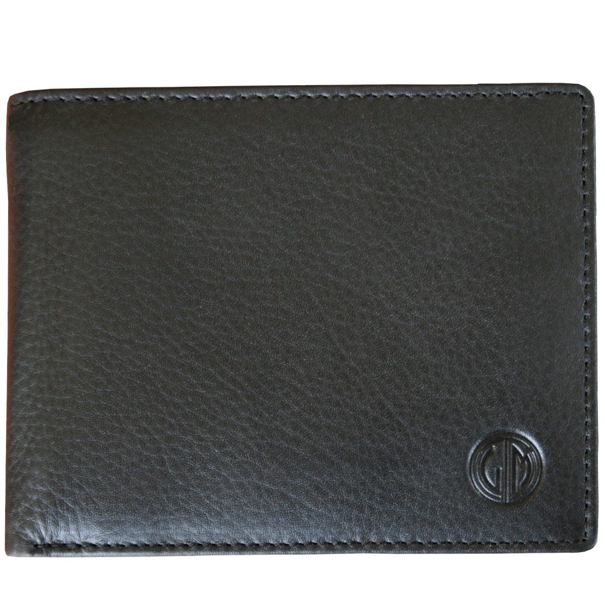 LINDENMANN Geldbörse Herren Portemonnaie Rindsleder schwarz mit RFID-Schutz