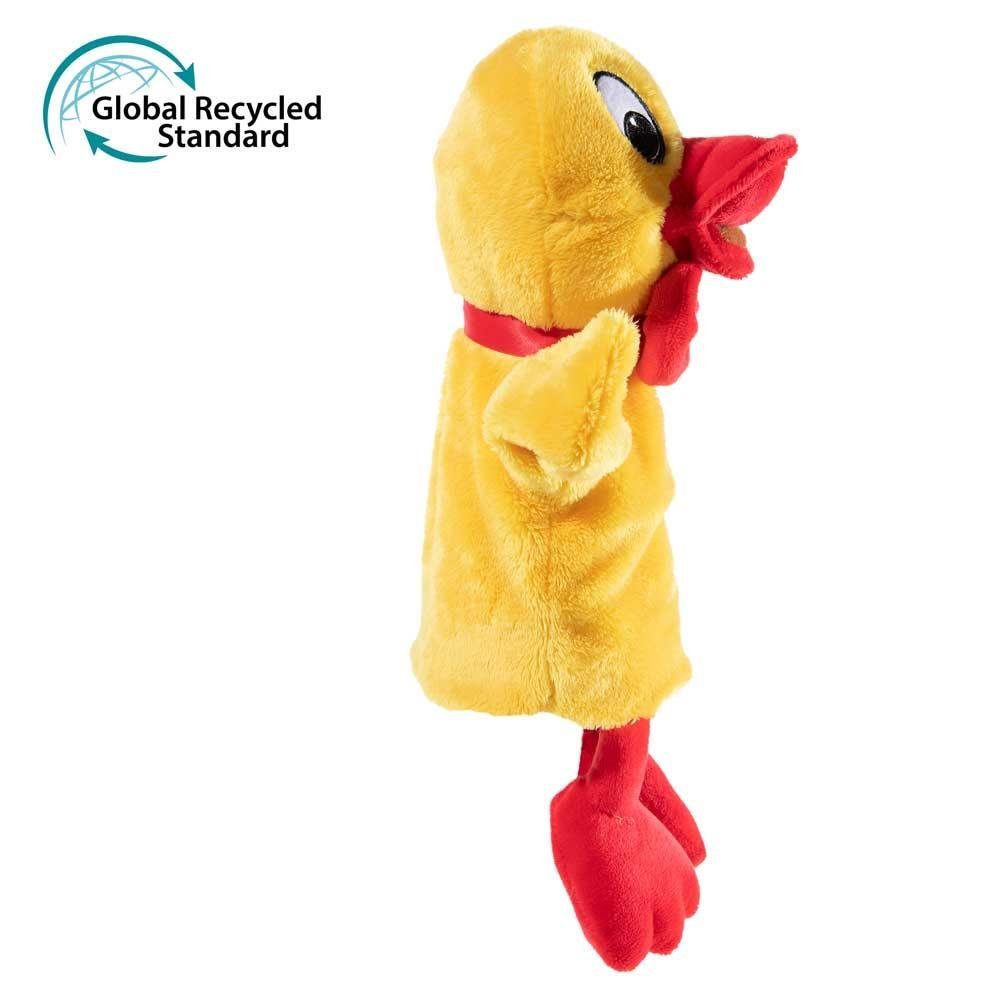 Heunec® Handpuppe Schnatterinchen, 28 cm, Gelb, GRS Material, Ente von Sandmännchen