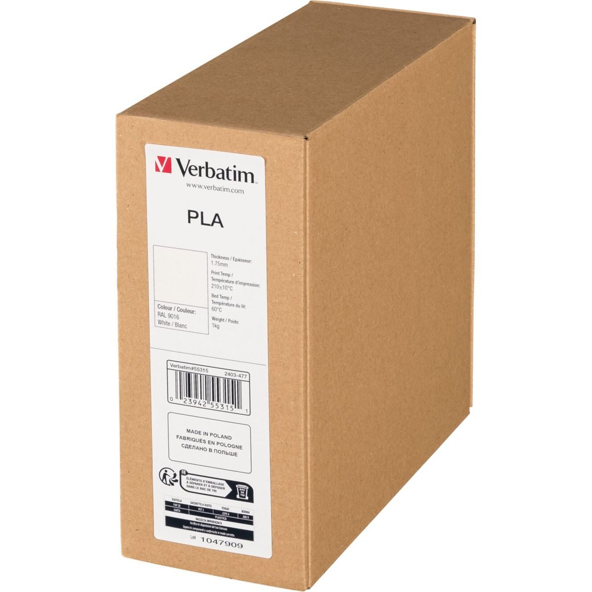 Verbatim Filament 3D Printer Filament PLA 1,75 mm 1 kg