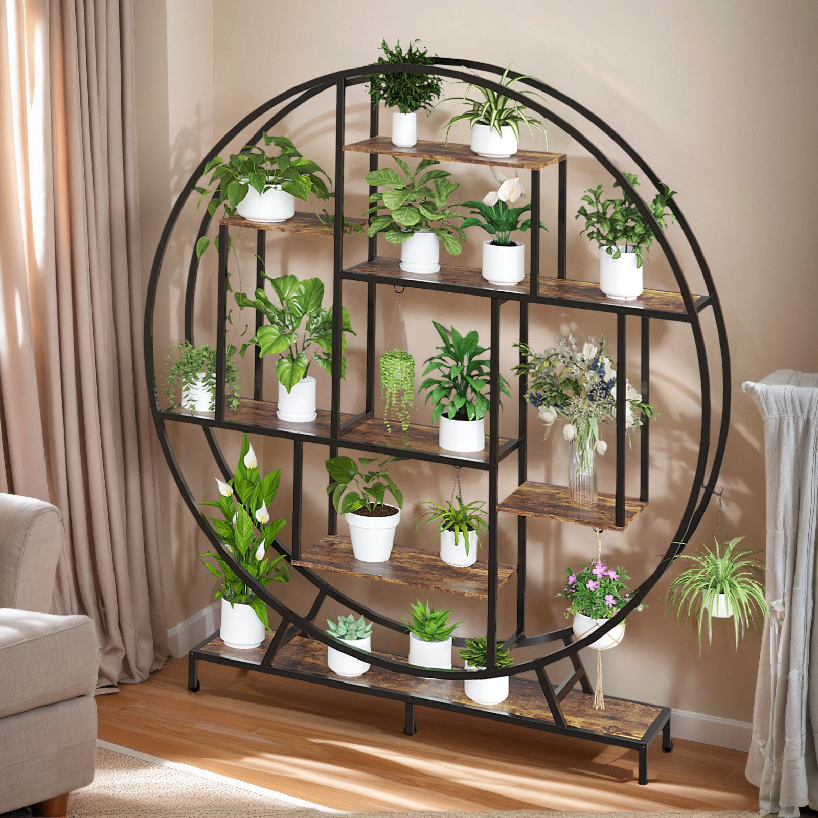 LALAHO Blumenständer Blumenständer mit Wachstumslicht