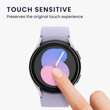 kwmobile Schutzfolie 2x Displayschutzfolie für Samsung Galaxy Watch 5 (40mm), (1-St), Schutzfolie für Fitness Tracker - robuster Displayschutz - transparent