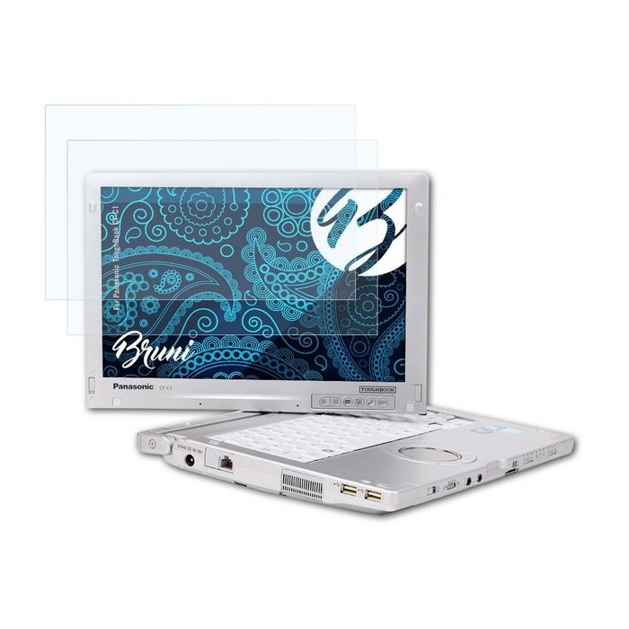 Bruni Schutzfolie Glasklare Displayschutzfolie für ToughBook CF-C1 (2 Folien) praktisch unsichtbar