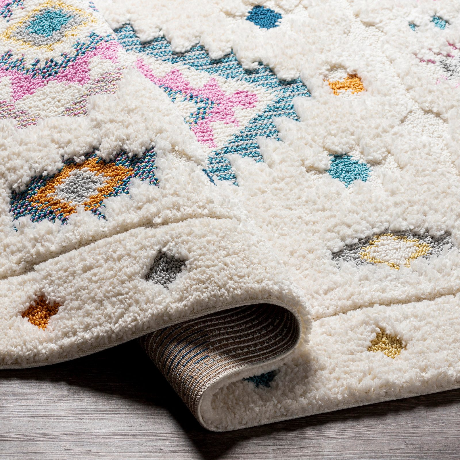 Livabliss Teppich GALESBURG, rechteckig, Höhe: 34,8 mm, Moderner Shaggy Teppich mit besonders weichem Hochflor