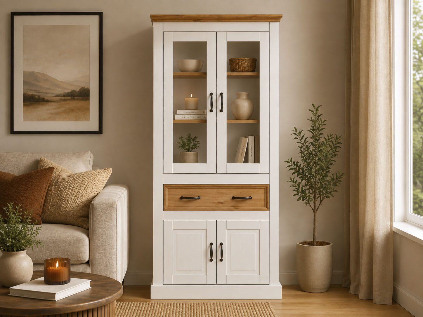 OTTO home Vitrine Selma Höhe 180 cm (2-trg)