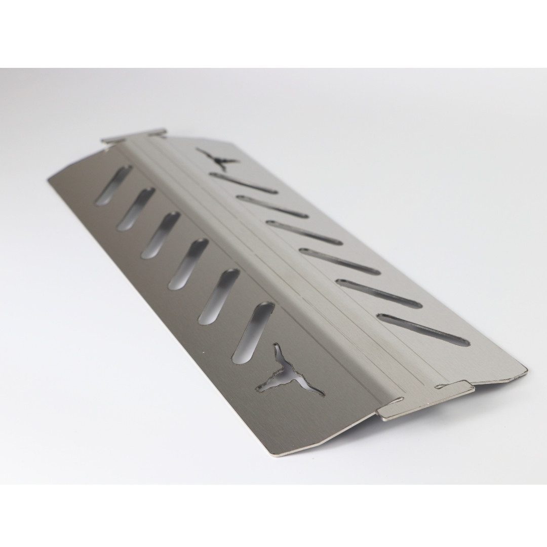 Kette´s Grillzubehör Grillerweiterung Hitzereflektor passt für Napoleon Gasgrills für mehr Power im Grill (1 Stück), Rostfrei,Spülmaschinen geeignet, Edelstahl, Silber