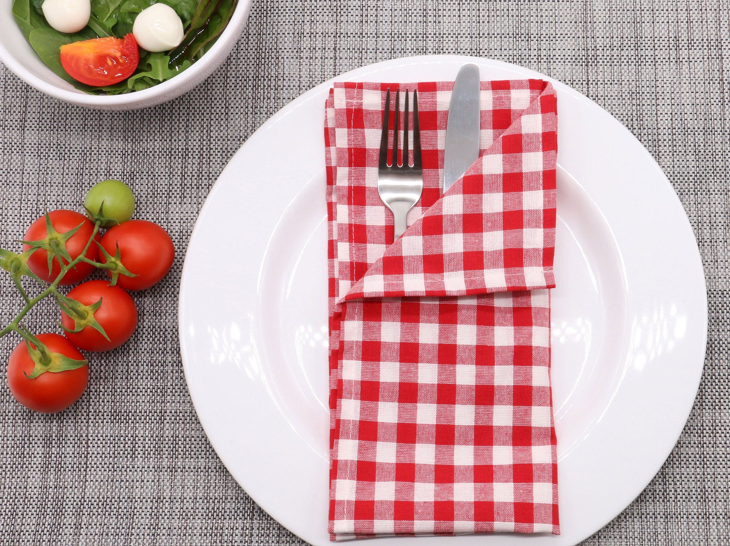 ZOLLNER Stoffserviette, (Spar-Set, 6 St), 45 x 45 cm, 100% Baumwolle, vom Hotelwäschespezialisten