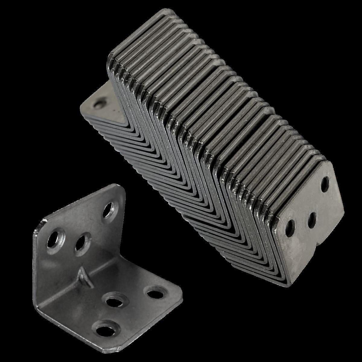HOOZ Winkelverbinder 30er Set Winkelverbinder - verzinkter Stahl 3x3 cm, (Set, 30-St)
