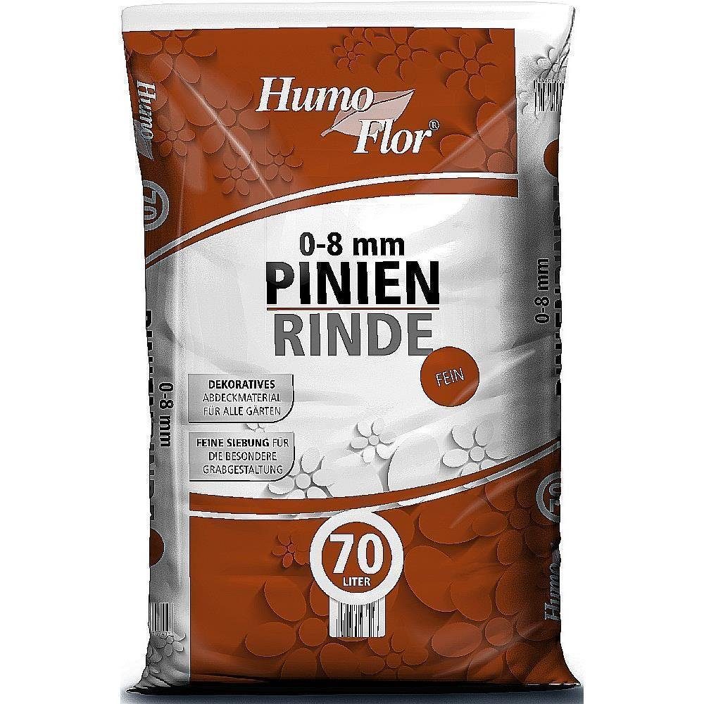HumoFlor Pinienrinde 70l fein Pinienmulch Pinienborke Gartenpinie 08mm