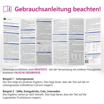 LuxmedIQ Schwangerschaftstest 5x LuxmedIQ Schwangerschaftstest - Frühe Erkennung - 25 mIU/mL, 5-St.