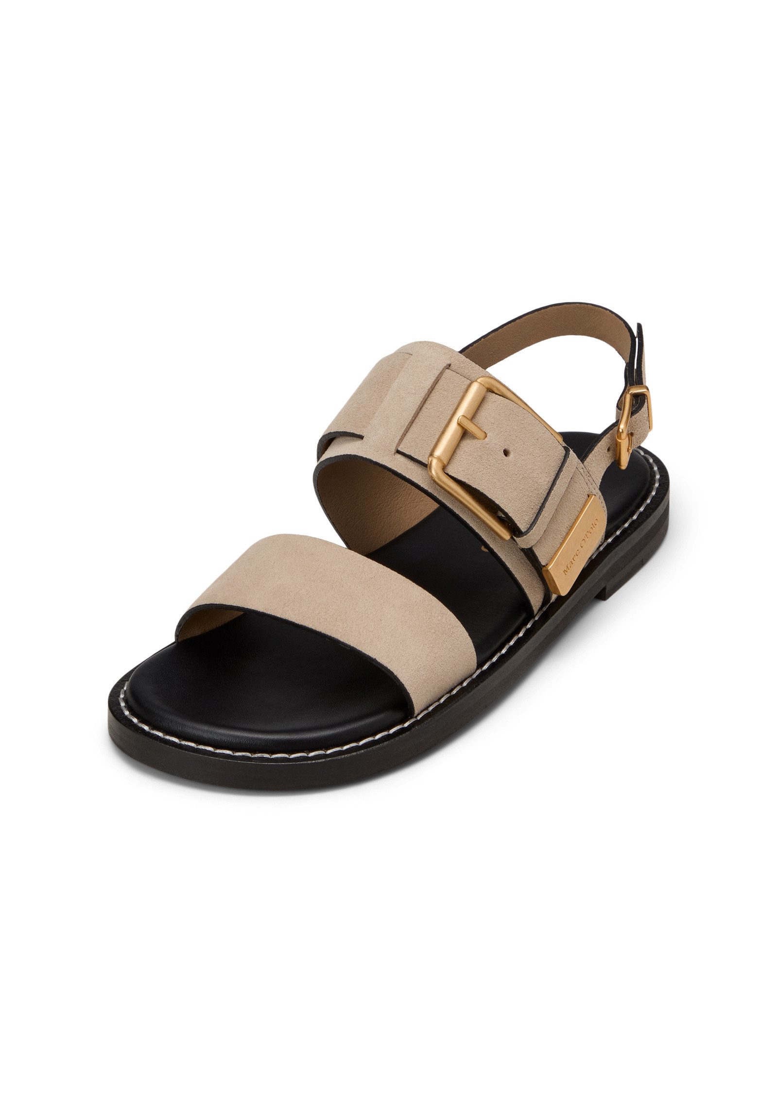 aus weichem Veloursleder Sandale