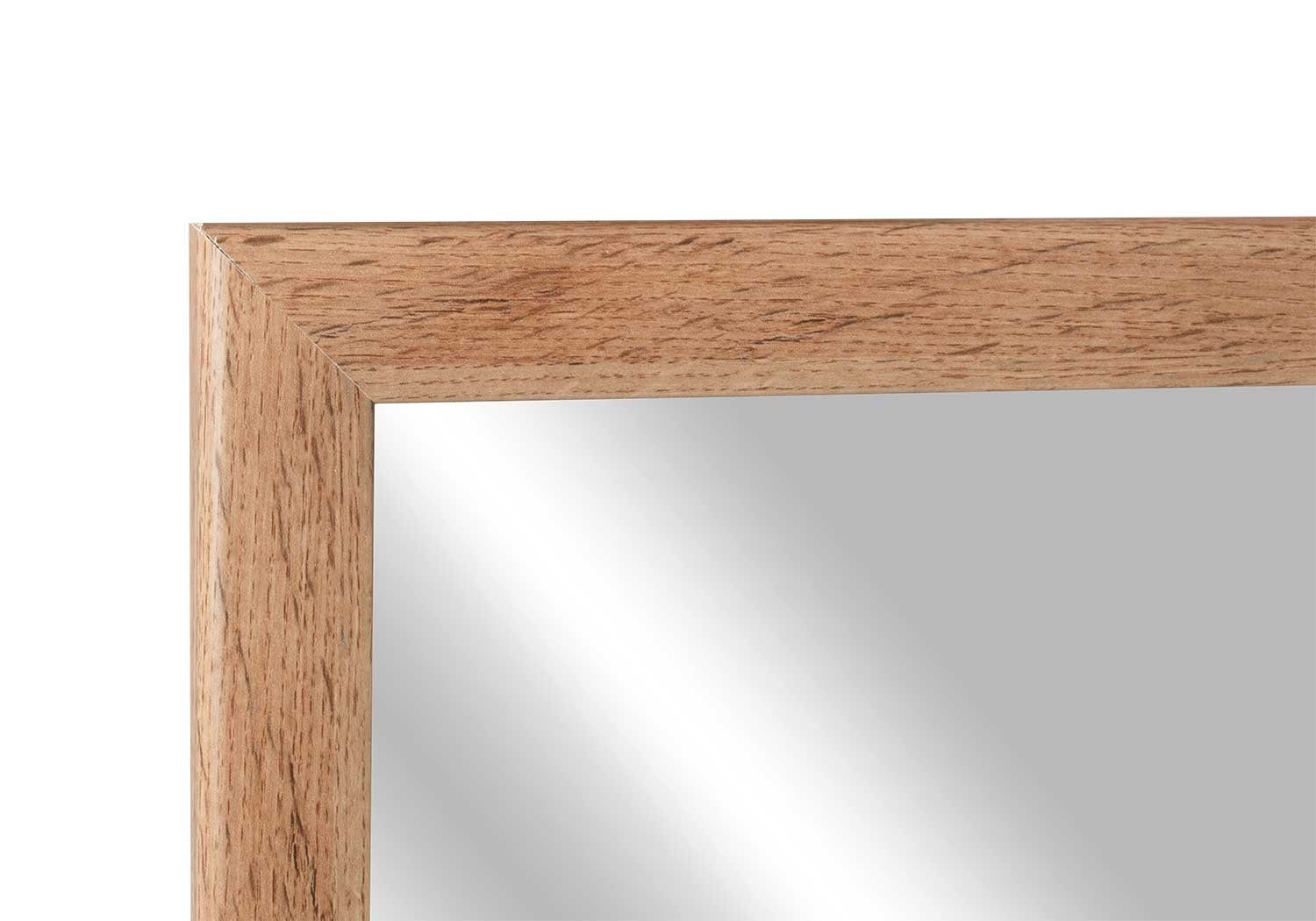 Wandspiegel WOTAN, B 45 x H 60 cm, Wotan Eiche Dekor, Glas, Rahmen aus Holz günstig online kaufen