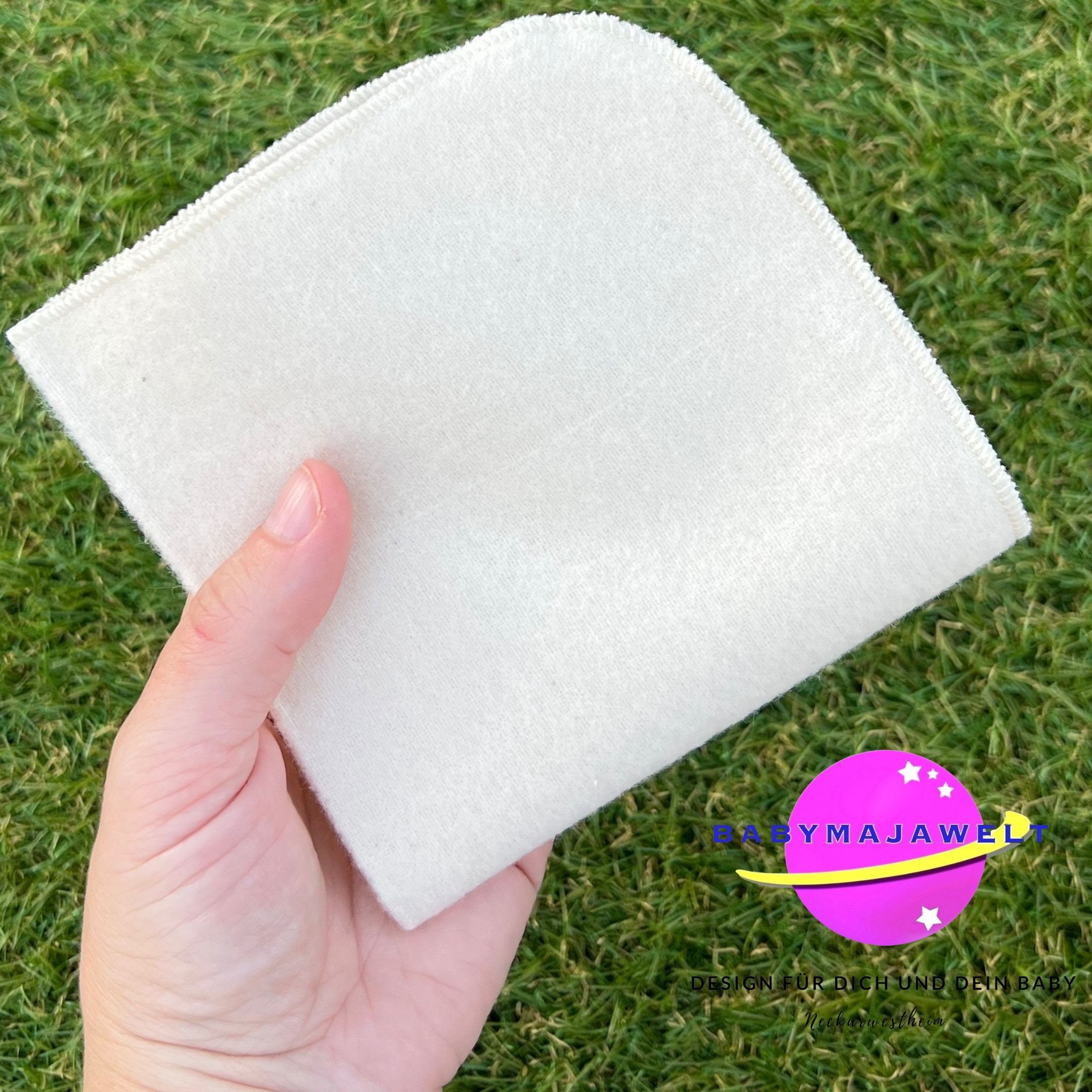 Babymajawelt Waschlappen Ultraweiche Baby Waschlappen Molton Tücher 25x25cm, Baumwolle (10-St), Nachhaltig, DIY-Feuchttücher, Wiederverwendbar, Babyausstattung