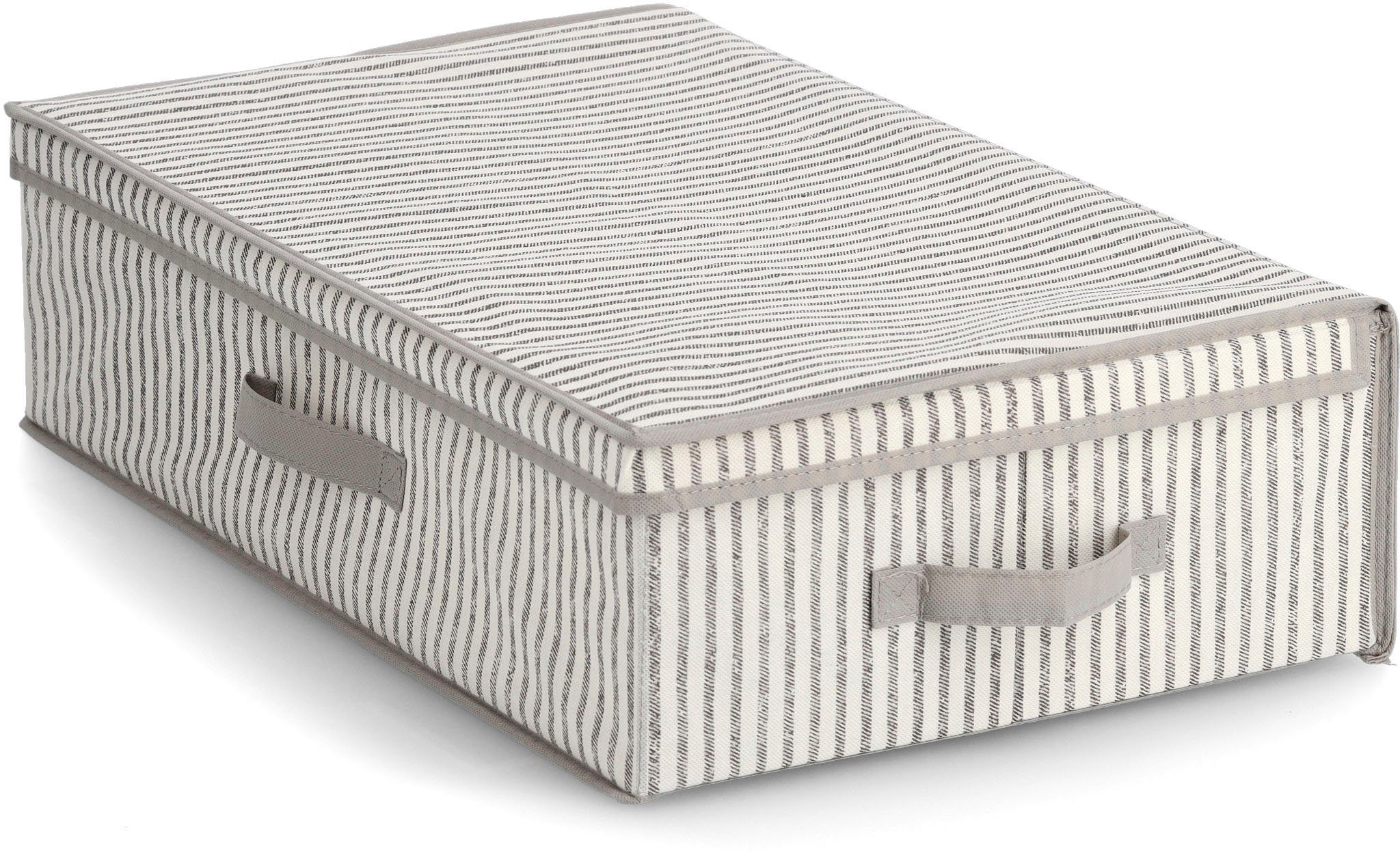 Aufbewahrungsbox beige Stripes, Present Vlies, Zeller