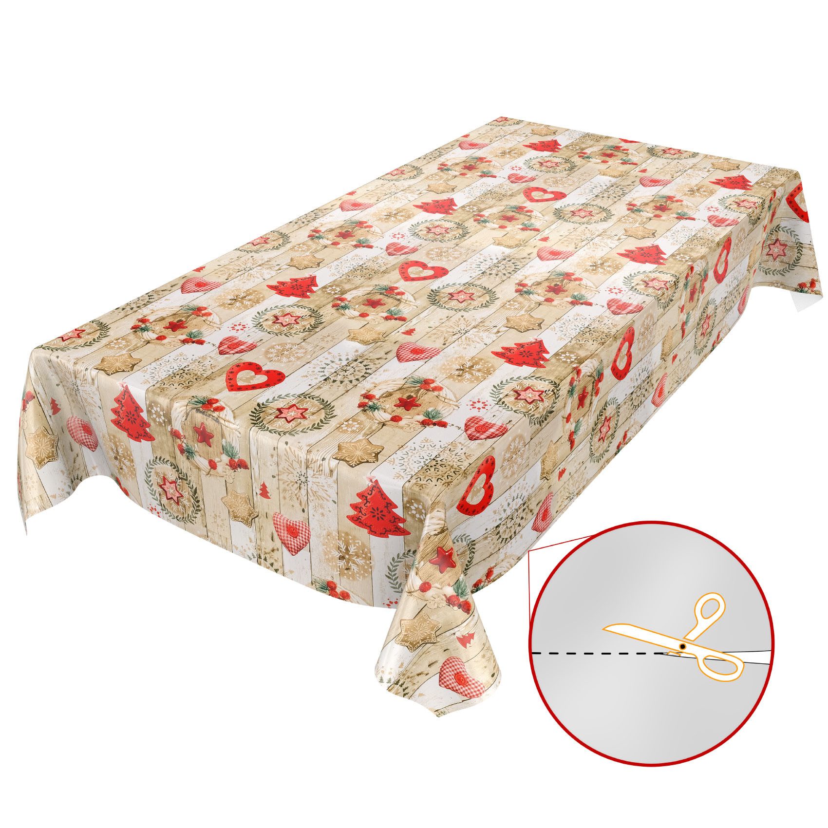 ANRO Tischdecke Wachstuchtischdecke Gartentischdecke Wachstischdecke (Einze günstig online kaufen