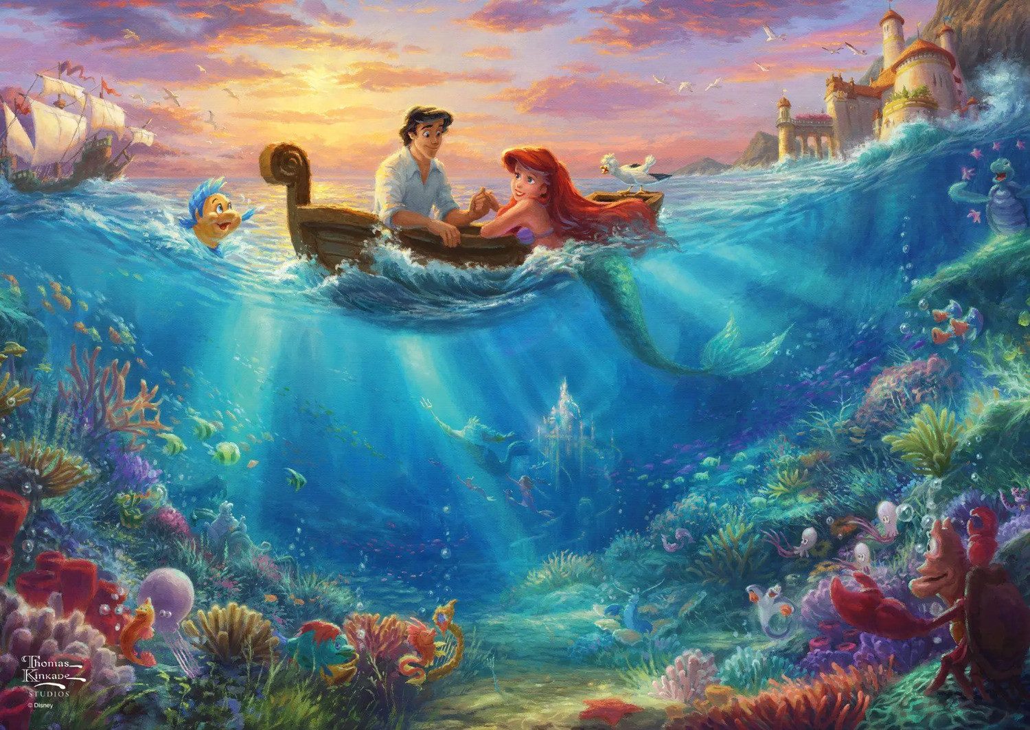 Schmidt Spiele Puzzle Disney, Arielle. Kinkade günstig online kaufen