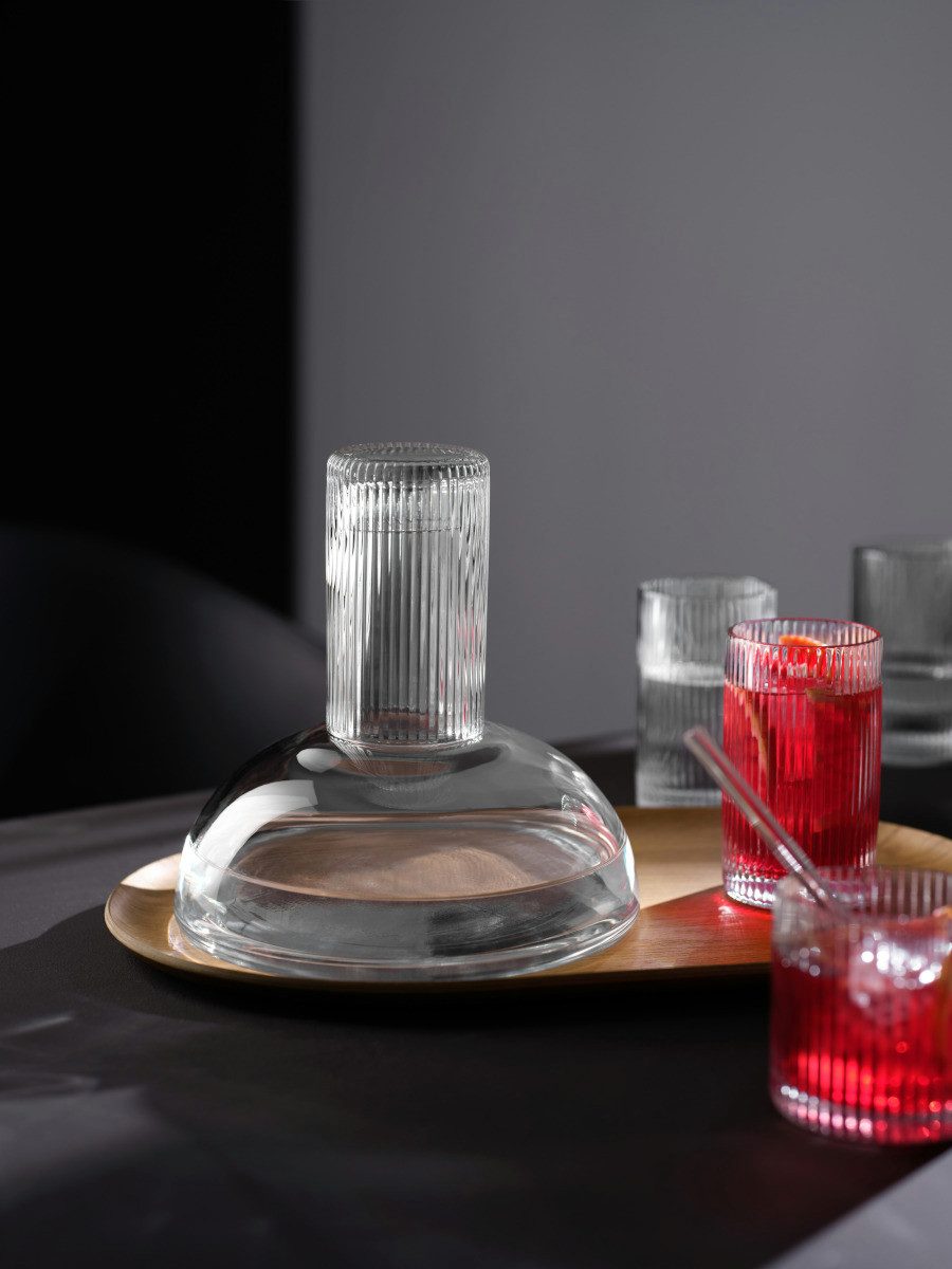 ASA SELECTION Karaffe Juna Karaffe mit Trinkglas clear 1,3l