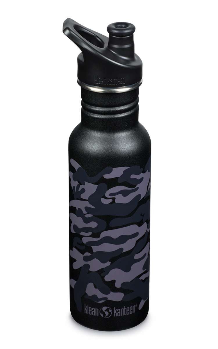 Klean Kanteen Trinkflasche Klean Kanteen Narrow 532 ml Trinkflasche (Sport Cap) Black Camo