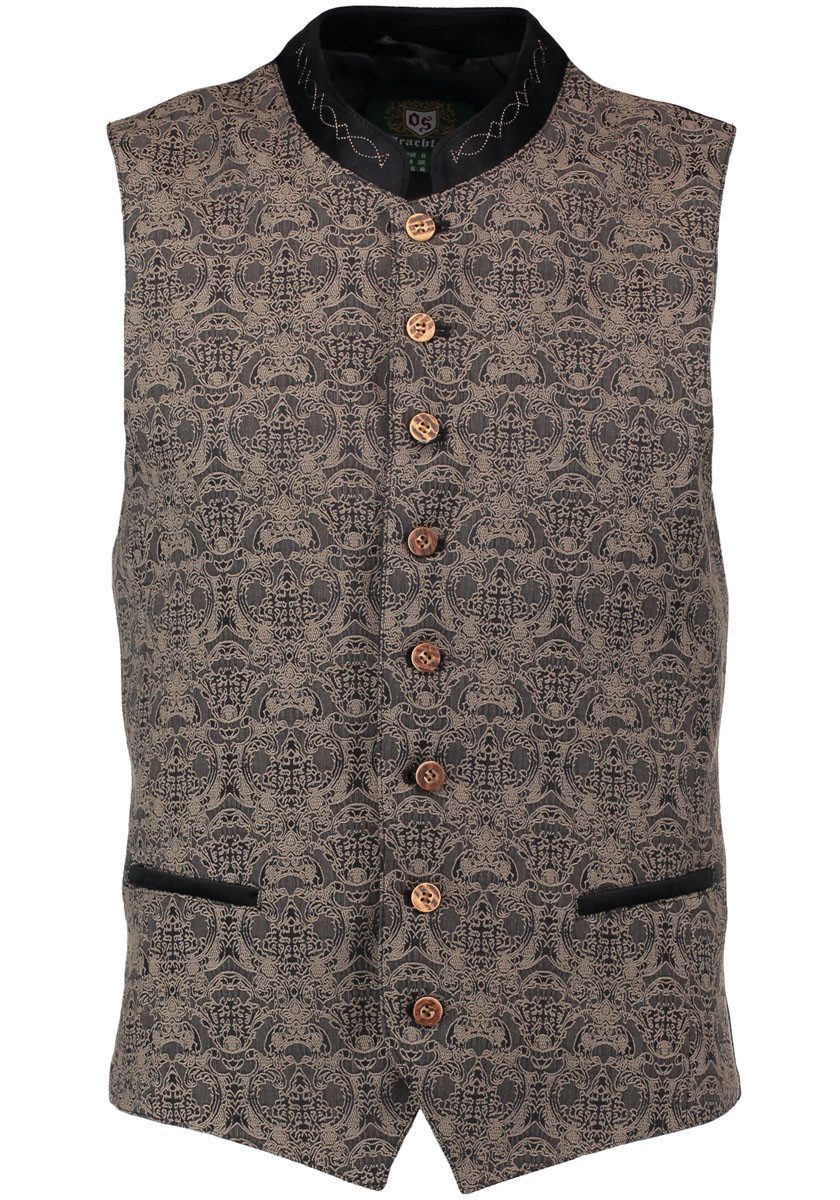 OS Trachten Trachtenweste Orety Weste mit Stickerei auf dem Stehkragen günstig online kaufen
