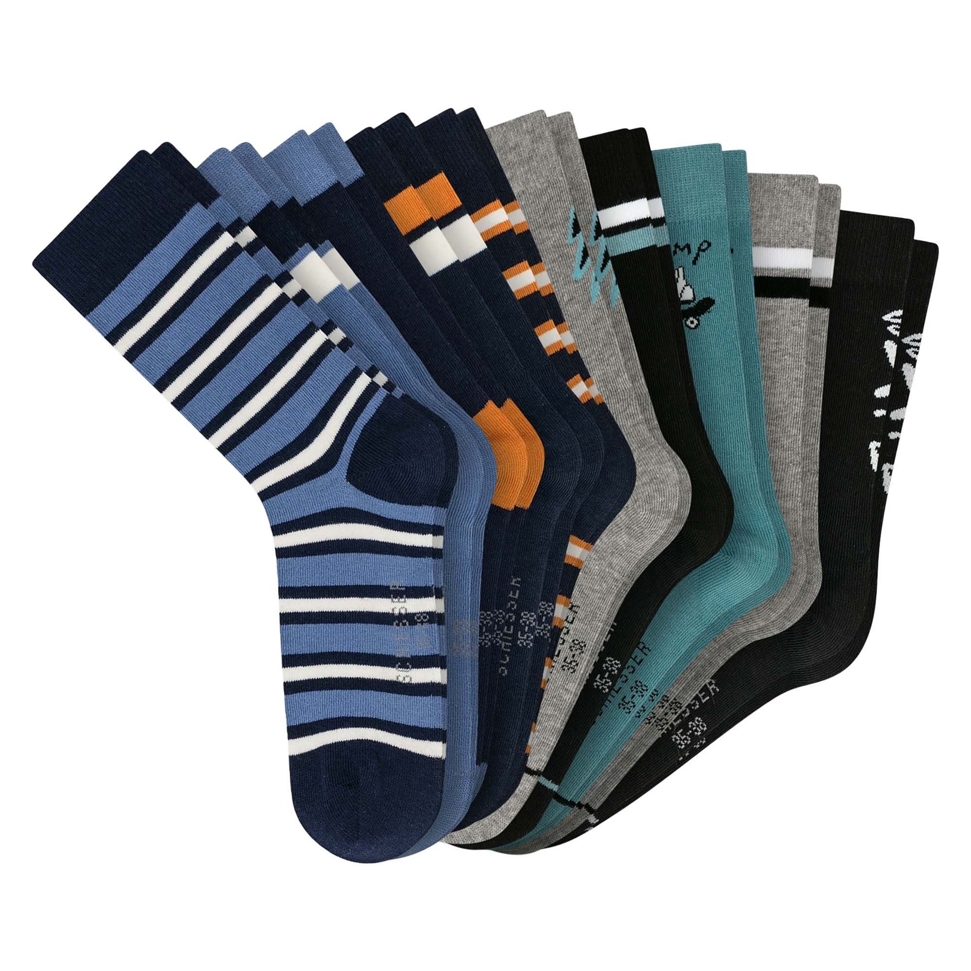 Schiesser Freizeitsocken Jungen Socken 10er Pack Baumwolle (Packung, 10er Pack)