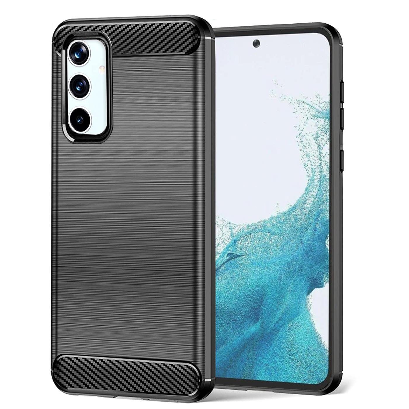 CoolGadget Handyhülle Carbon Handy Hülle für Samsung Galaxy A54 5G 6,4  Zoll, robuste Telefonhülle Case Schutzhülle für Samsung A54 5G Hülle