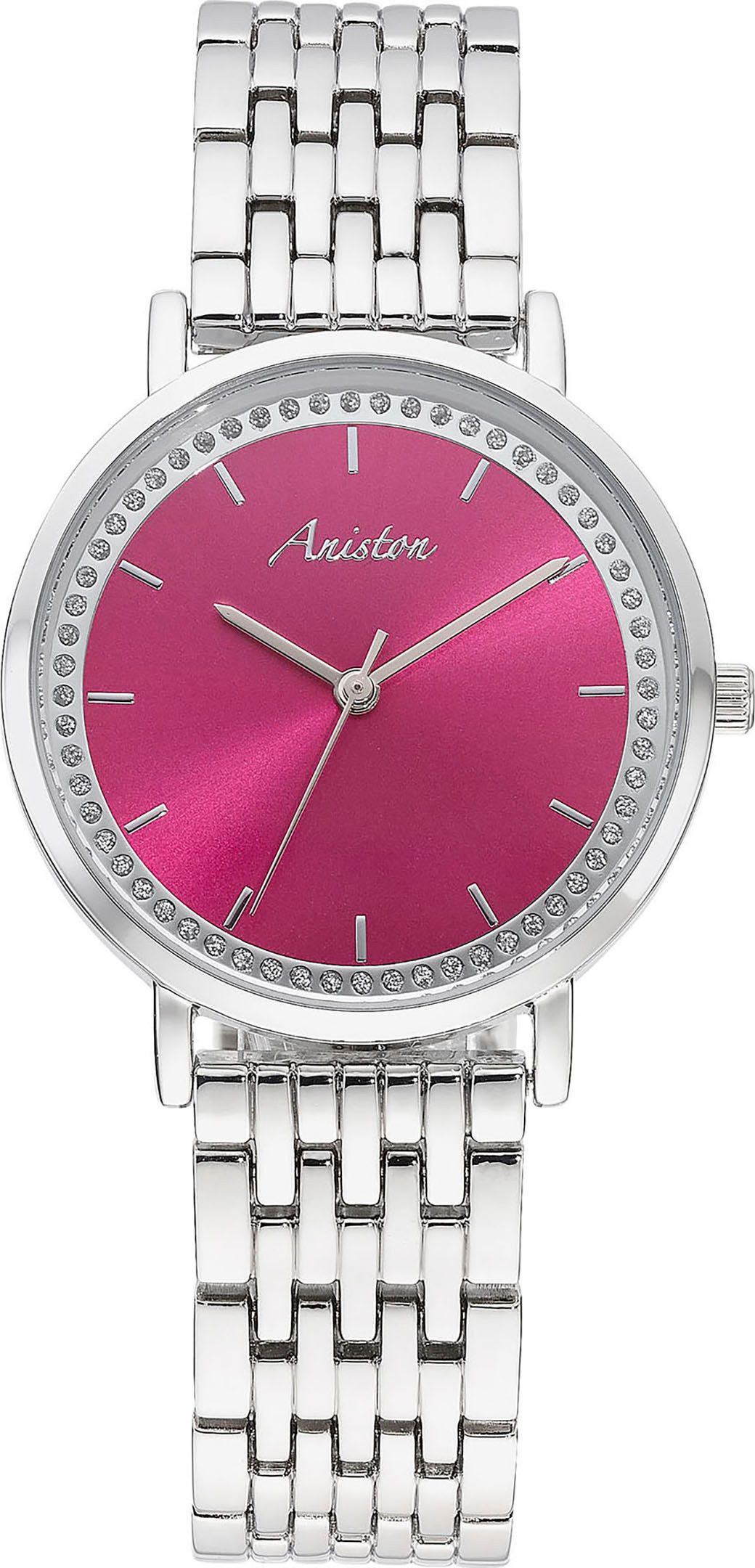 Aniston JEWELRY & WATCHES Quarzuhr, (Set, 2-tlg., mit Wechselband), Armbanduhr, Damenuhr, analog, neue Kollektion