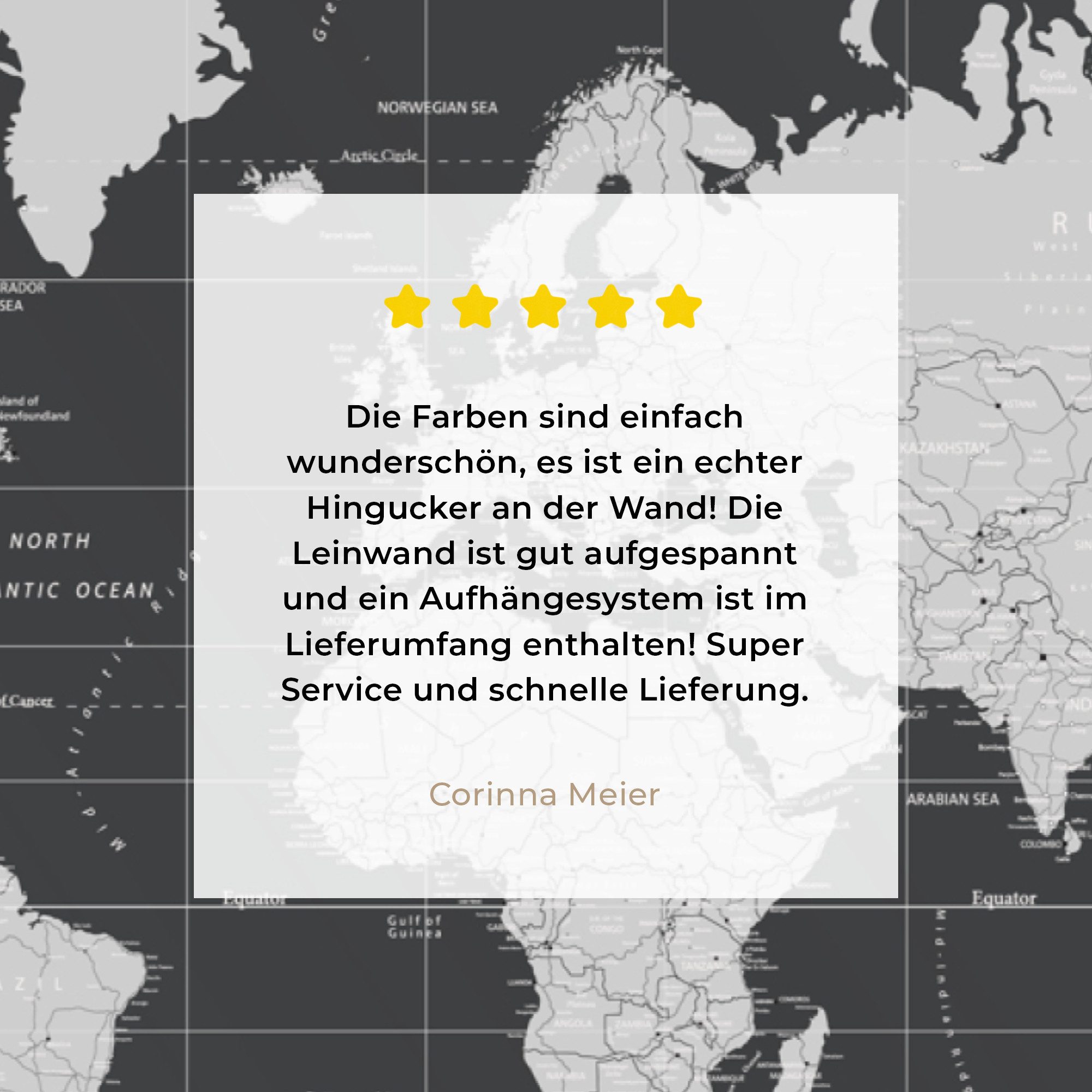 OneMillionCanvasses® Leinwandbild Weltkarte - Schwarz - Weiß - Welt, Fotodruck (1 St), Leinwand Bilder Klein, Wand Dekoration Aesthetic 30x20 cm – Bild 5 von 5