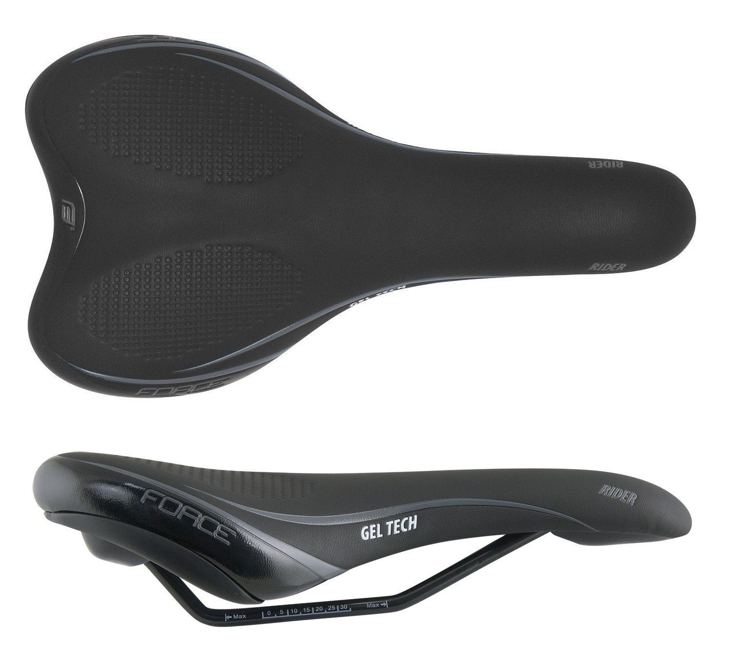 RIDER Sattel FORCE TECH Fahrradsattel GEL FORCE