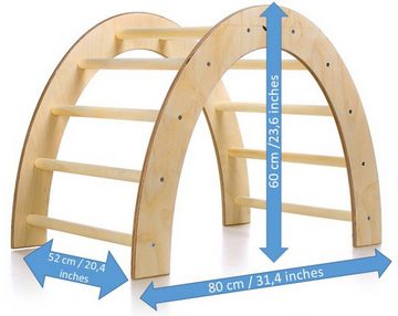 BabyGo Klettergerüst Woodland Kletterbogen Arch, natur, Made in Europe